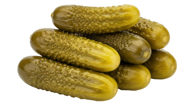 Isolated Pile of Pickles
