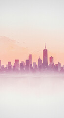 Fototapeta premium seattle skyline at sunset