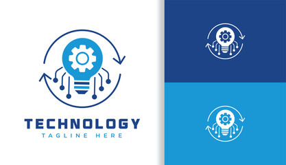SMART THINK LOGO, BUSINESS AUTOMATION LOGO, LOGO IN BLUE