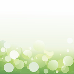 Obraz premium Abstract Green Circle Background with Soft Bokeh Lights