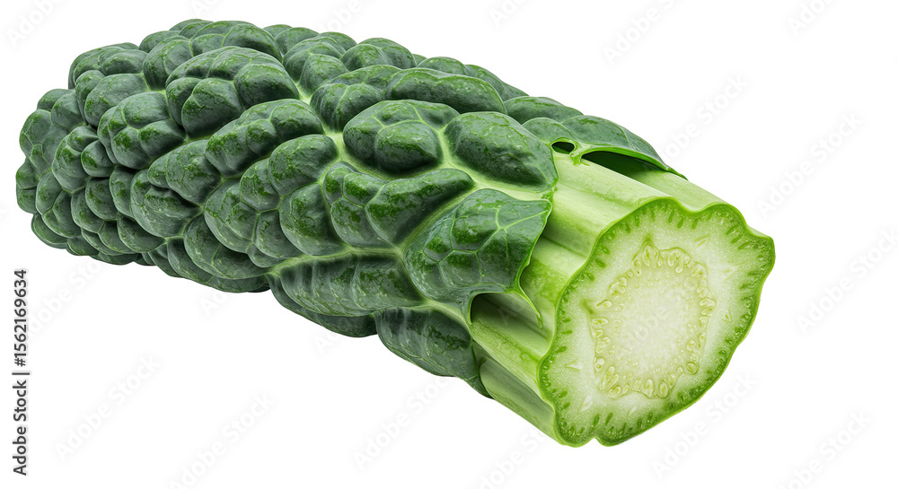 Poster Fresh romanesco broccoli with unique fractal pattern and textured surface