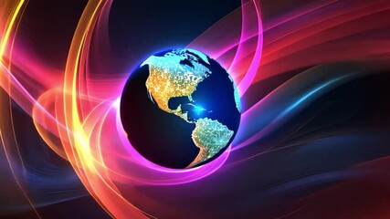 Vibrant Earth: A Symphony of Light and Color - Powered by Adobe