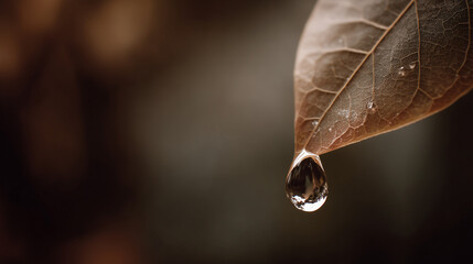 water drop on a leaf