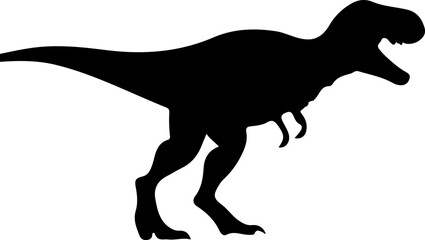 Dinosaur Silhouette Vector Art, Prehistoric Dinosaur Silhouette, T-Rex Silhouette Vector, Dino Outline Vector Art, Dinosaur Profile Vector, Jurassic Dinosaur Vector Art, Dinosaur Silhouette Design, Di