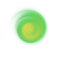 Abstract Glowing Green Energy Swirl. Magic Portal Vortex Light Effect. Sci-fi Illustration PNG