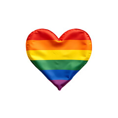 Fototapeta premium Rainbow heart symbol representing love and inclusivity 
