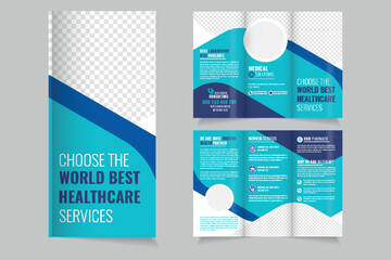 Modern and clean Medical health care business trifold brochure