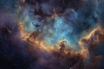 Fototapeta premium Stunning cosmic clouds showcasing vibrant celestial nebulae in mesmerizing colors for space enthusiasts and astronomy lovers