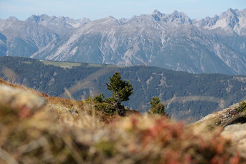 Landschaft im Pitztal, Österreichischen alpen im Sommer. 