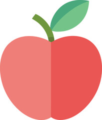 Minimal Apple Outline – Pastel Line Art for Organic Fruit, Wellness, or Education