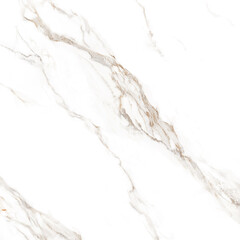 Luxurious white marble texture with soft beige and grey diagonal veins, perfect for countertops,...