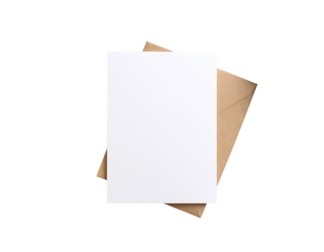 Save the Date Card with Floral Elements – Mockup Style Transparent Background PNG