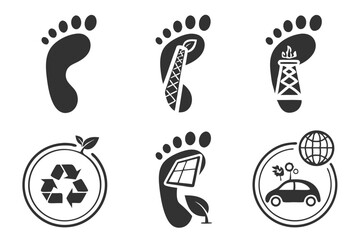 foot print icons