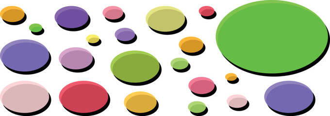 Whimsical Fantasy Dreamland Bubbles: A Set of Multicolored Transparent Soap Orbs with Magical Glow and PNG Transparency