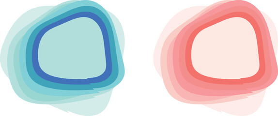 Vibrant 3D Fluid Amoeba Blob Elements: A Modern Set of Irregular, Semi-Transparent Rainbow Shapes for Banners, Presentations, and Graphic Design Projects