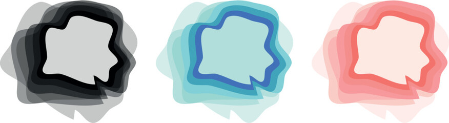 Colorful Abstract Liquid Vector Shapes in 3D Flat Style: Irregular Opacity Blobs and Rainbow Fluid Forms for Creative Flyers, Templates, and Visual Branding