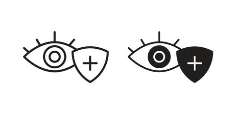 Vision insurance icon. modern vector symbols set