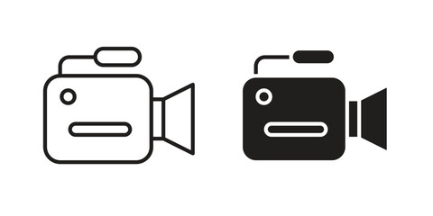Video camera icon vector, Symbol, logo illustrations