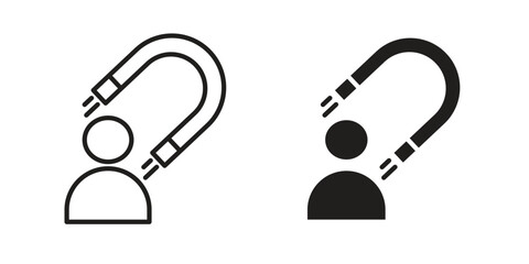 User engagement icon. modern vector symbols set