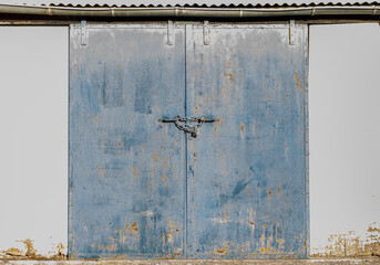 old rusty metal door