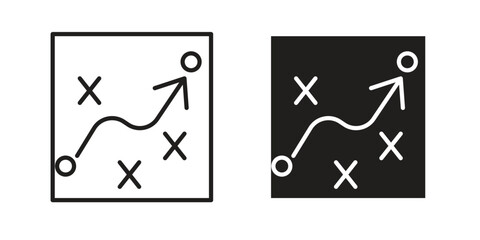 Tactical icon. modern vector symbols set