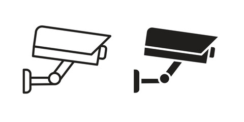Security camera icon vector, Symbol, logo illustrations