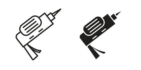 Sealants gun icon. modern vector symbols set