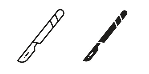 Scalpel icon vector, Symbol, logo illustrations