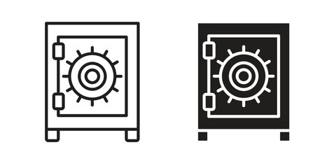 Safe icon. modern vector symbols set