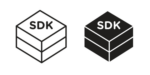 SDK icon. modern vector symbols set
