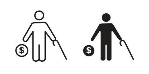 Retirement icon. modern vector symbols set