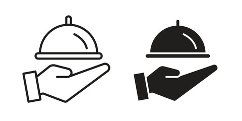 Restaurant Tray icon. modern vector symbols set