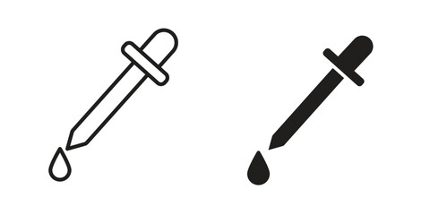 Pipette icon. modern vector symbols set