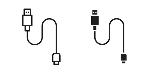 Phone cable icon. modern vector symbols set