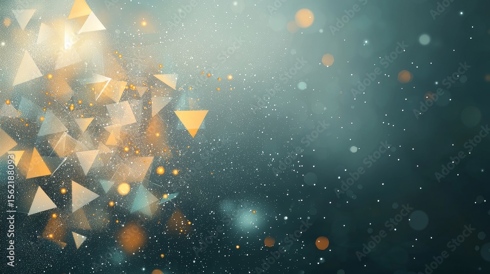 Poster dynamic abstract shapes movement digital realm visual art creative environment close-up modern aesth