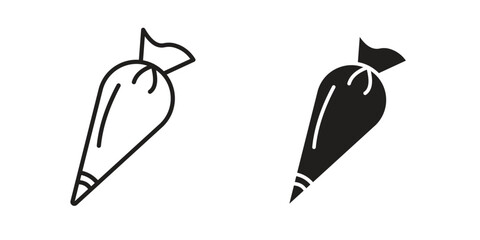 Pastry bag icon. modern vector symbols set