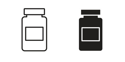 Jar icon vector, Symbol, logo illustrations