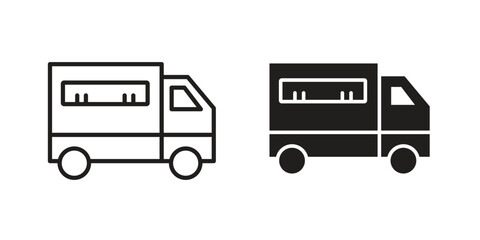 Food truck icon vector, Symbol, logo illustrations