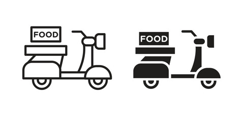 Food delivery icon vector, Symbol, logo illustrations