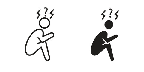 Depression icon. modern vector symbols set