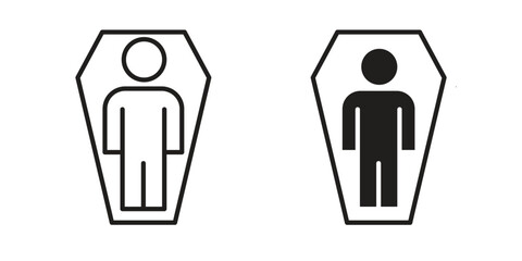 Dead icon. modern vector symbols set