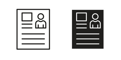 Criminal record icon. modern vector symbols set