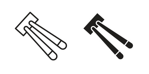 Chopsticks icon. modern vector symbols set