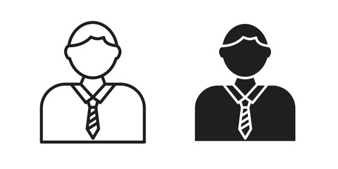 Businessman icon. modern vector symbols set