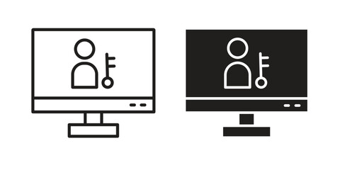 Authorize icon. modern vector symbols set