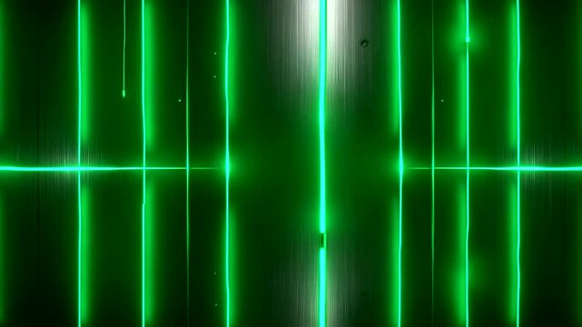 green glowing lines