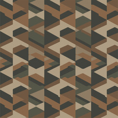 seamless geometric pattern  Geometric Brown Pattern &ndash; Abstract Tile Texture Design