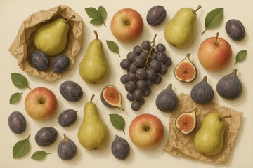 Abundant Harvest: Artistic Still Life of Autumnal Produce
