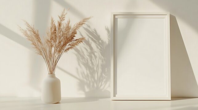 wheat in a glass vase