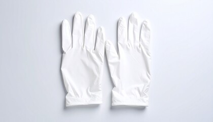 white glove on the background 